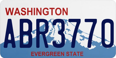 WA license plate ABR3770