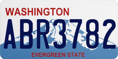 WA license plate ABR3782