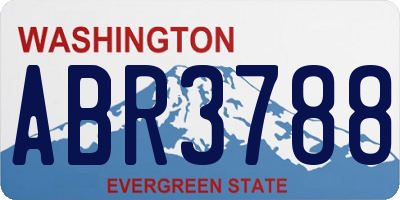 WA license plate ABR3788