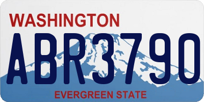 WA license plate ABR3790