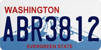 WA license plate ABR3812