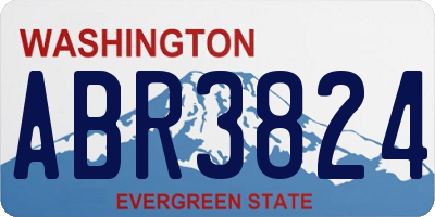 WA license plate ABR3824