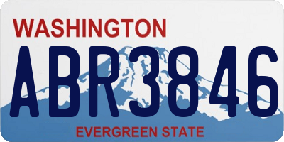 WA license plate ABR3846