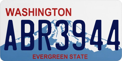 WA license plate ABR3944