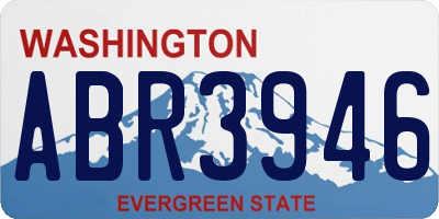 WA license plate ABR3946