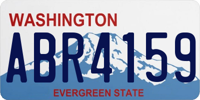WA license plate ABR4159