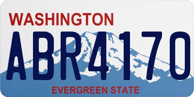 WA license plate ABR4170