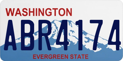 WA license plate ABR4174
