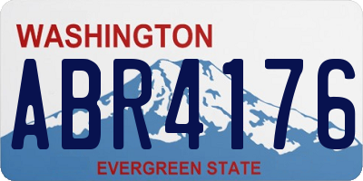 WA license plate ABR4176