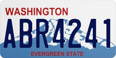 WA license plate ABR4241