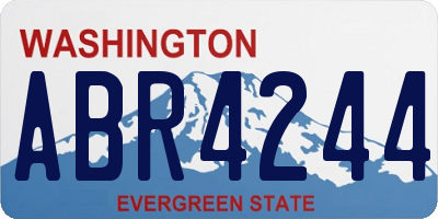 WA license plate ABR4244