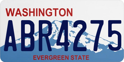 WA license plate ABR4275
