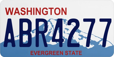 WA license plate ABR4277
