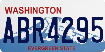 WA license plate ABR4295
