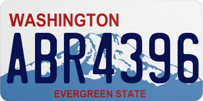 WA license plate ABR4396