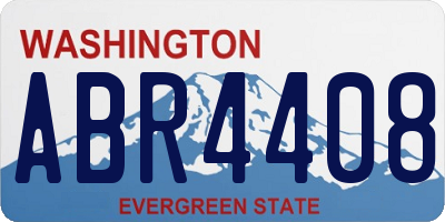 WA license plate ABR4408