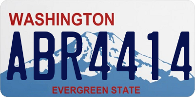 WA license plate ABR4414