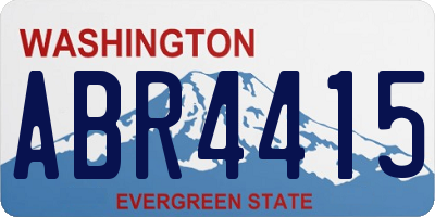 WA license plate ABR4415