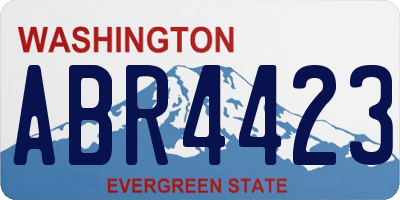 WA license plate ABR4423