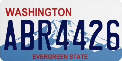 WA license plate ABR4426