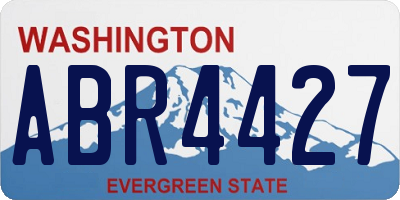WA license plate ABR4427