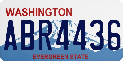 WA license plate ABR4436
