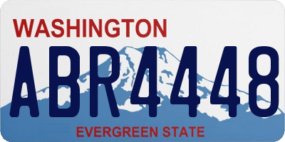 WA license plate ABR4448