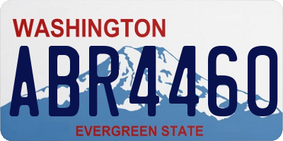 WA license plate ABR4460