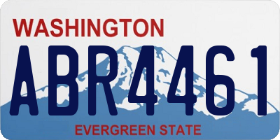 WA license plate ABR4461