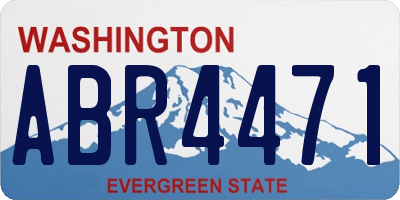 WA license plate ABR4471