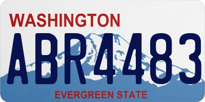 WA license plate ABR4483