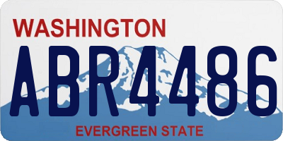 WA license plate ABR4486