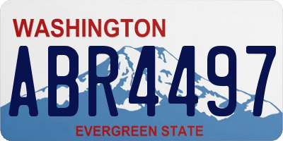 WA license plate ABR4497