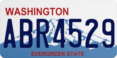 WA license plate ABR4529
