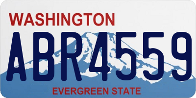 WA license plate ABR4559