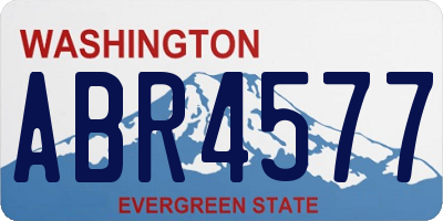 WA license plate ABR4577