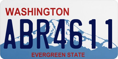 WA license plate ABR4611