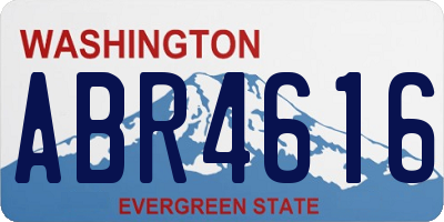 WA license plate ABR4616