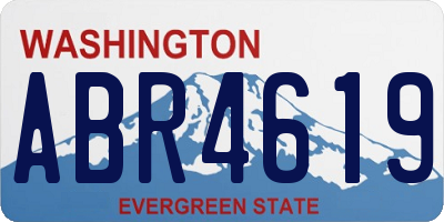 WA license plate ABR4619