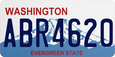 WA license plate ABR4620