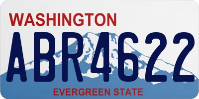 WA license plate ABR4622