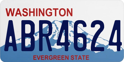 WA license plate ABR4624