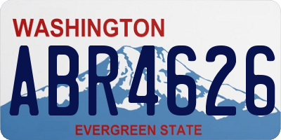 WA license plate ABR4626