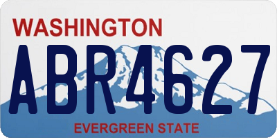 WA license plate ABR4627