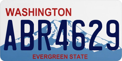 WA license plate ABR4629