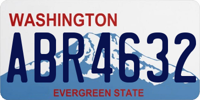 WA license plate ABR4632
