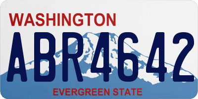 WA license plate ABR4642