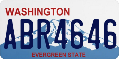 WA license plate ABR4646