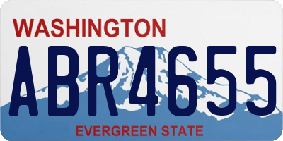 WA license plate ABR4655