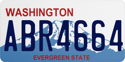 WA license plate ABR4664